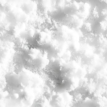 Top view photo of fluffy snow with a natural seamless texture