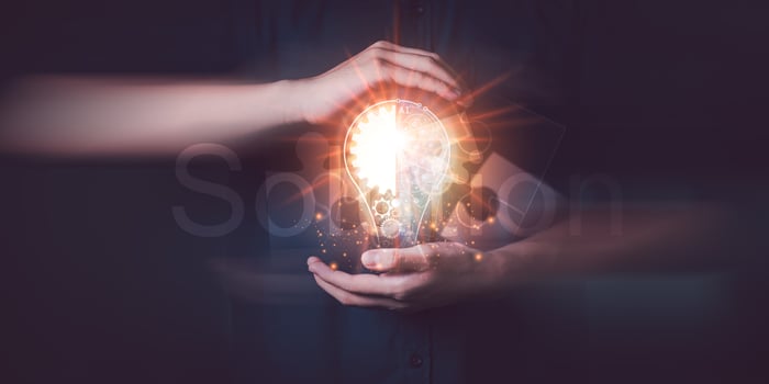 Connecting success and problem solution from creativity ,strategic planning to develop organization into future, problem solution success ,visionary decisions for success photo