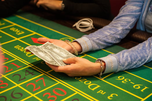 Casino, gambling and entertainment concept photo