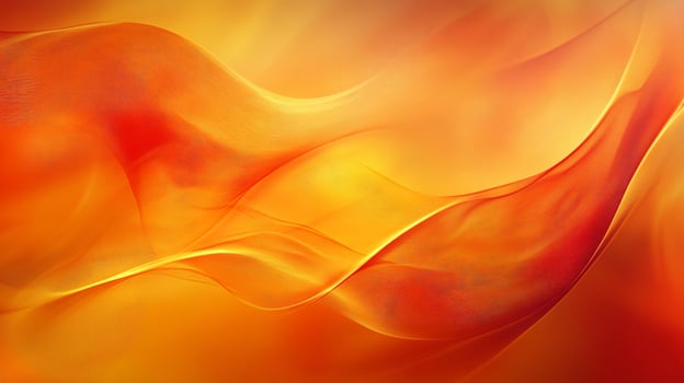 Bright orange wave with a yellow background. The orange wave is very long and has a lot of detail photo