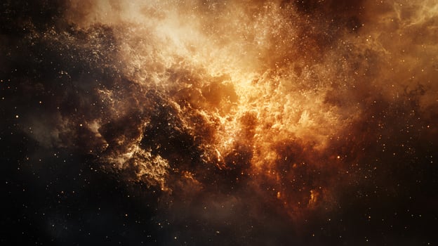 Space background with a lot of stars and a few clouds. The stars are scattered throughout the background and the clouds are small and scattered photo