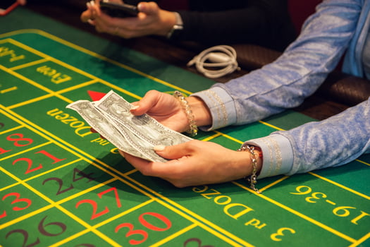 Casino, gambling and entertainment concept photo