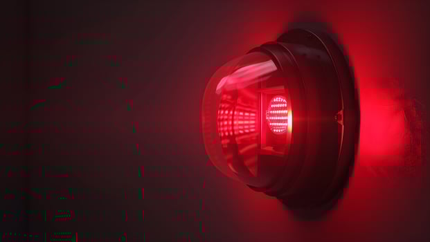 Red Beacon Light for Emergency Situations photo