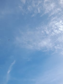 Blue sky background and white clouds photo