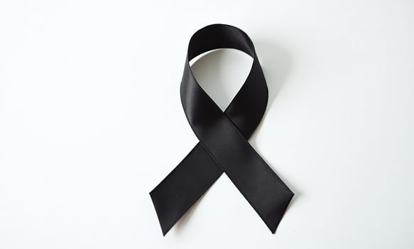 awareness ribbon vibrant background close up photo