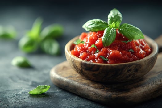 Classic Italian Tomato Sauce with Basil for Culinary Enthusiasts photo