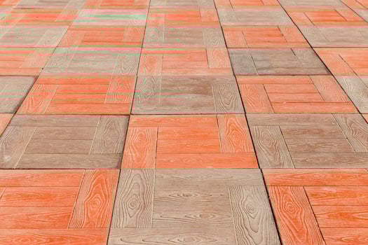 red and brown floor tiles photo