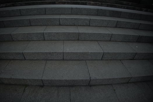 stone steps seen from the front photo