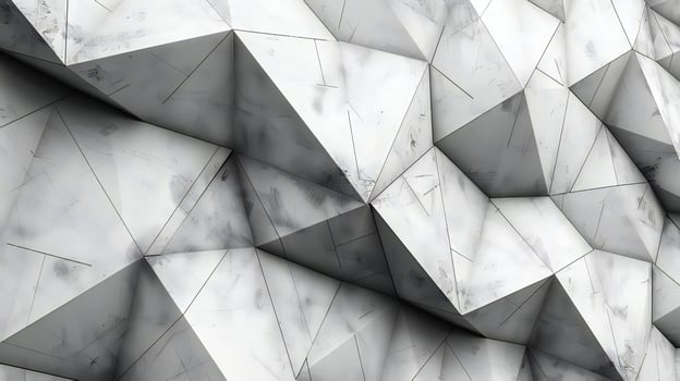 A white wall with geometric shapes on it photo
