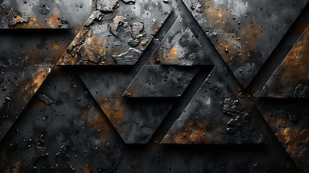 A metal wall with a lot of rust and paint photo