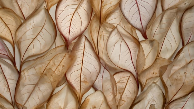 Beige Transparent Leaves Botanical Abstract Background photo