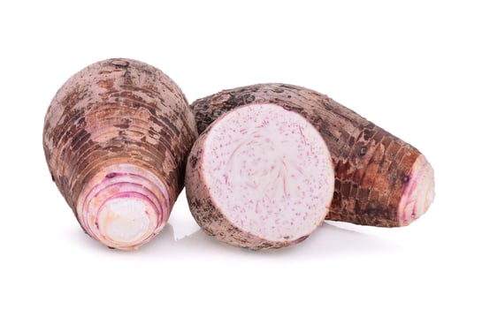 taro isolated on white background photo