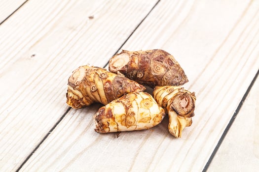 Natural organic raw ginger root photo