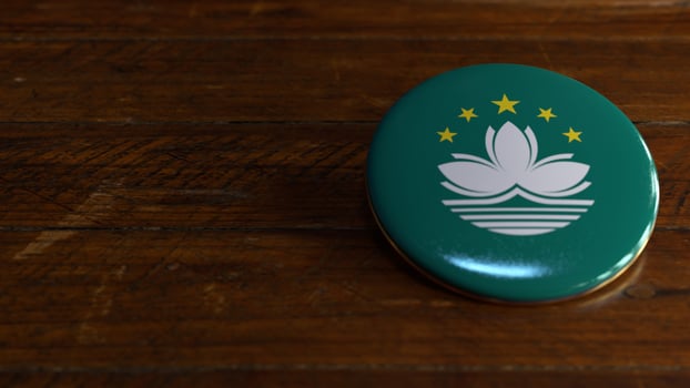 Macau Flag-Themed Voting Badge photo