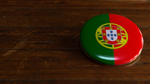 Portugal Flag-Themed Voting Badge photo