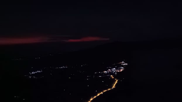 Sunrise view from Mount Bromo in Indonesia photo