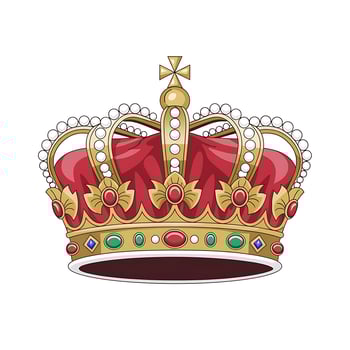 A crown with jewels on it is shown photo
