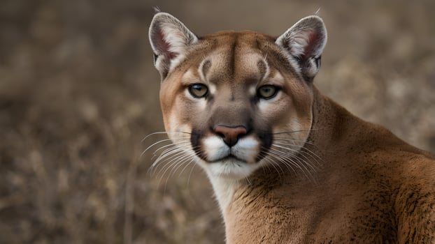 Majestic Puma Portrait in Natural Habitat photo