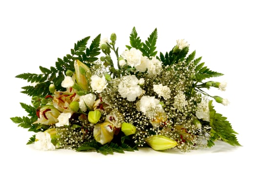 Bouquet on a white background photo