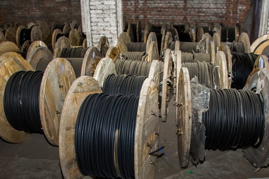 Cross section of high-voltage cable High quality photo