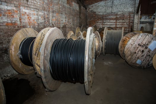 Cross section of high-voltage cable High quality photo