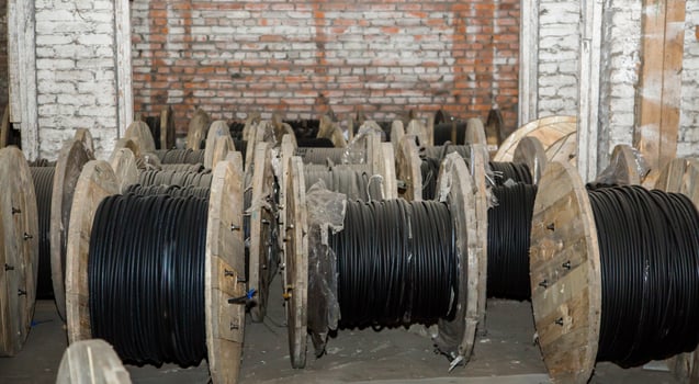 Cross section of high-voltage cable High quality photo