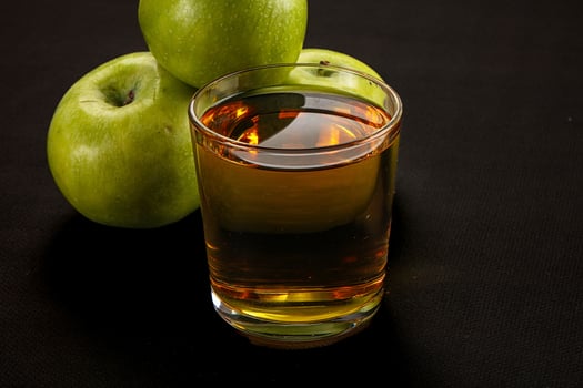 Fresh sweet natural apple juice photo