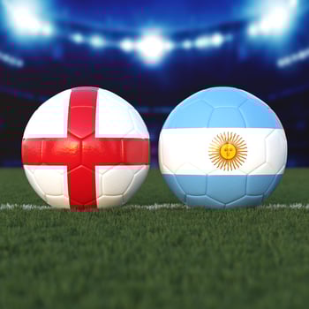 England vs. Argentina Soccer Match photo