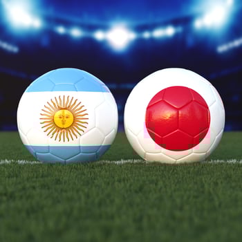 Argentina vs. Japan Soccer Match photo