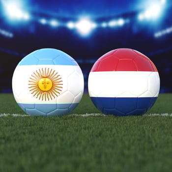Argentina vs. Netherlands Soccer Match photo