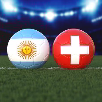 Argentina vs. Switzerland Soccer Match photo
