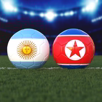 Argentina vs. North Korea Soccer Match photo