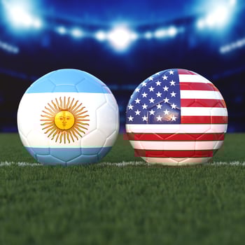 Argentina vs. USA Soccer Match photo