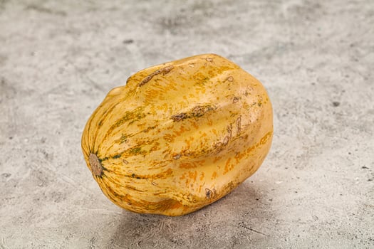 Decorative yelow pampkin seasonal vegetables photo