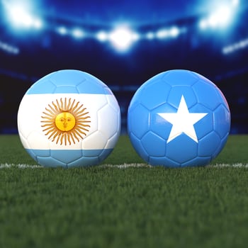 Argentina vs. Somalia Soccer Match photo