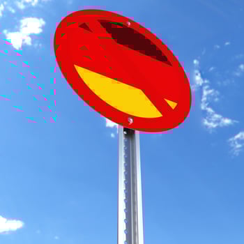 Do Not Enter sign with the flag of Germany photo