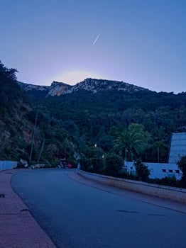 Ain Bouanane - A Panoramic Gem of Tetouan, where the stunning Torreta of Bouanane offers a captivating view above the hills, overlooking the vibrant city of Tetouan, Morocco photo