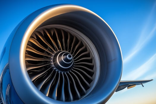 Close-up of Airliner Engine photo
