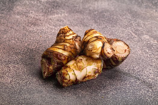 Natural organic raw ginger root photo