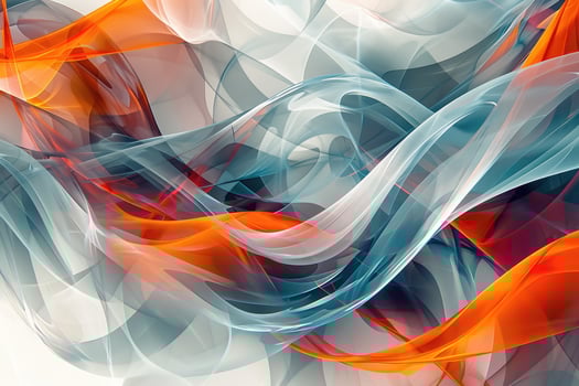 A colorful abstract background with orange and blue swirls photo