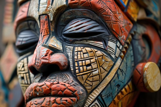 African mask, african tribal mask, african tribal mask, african tribal mask, photo