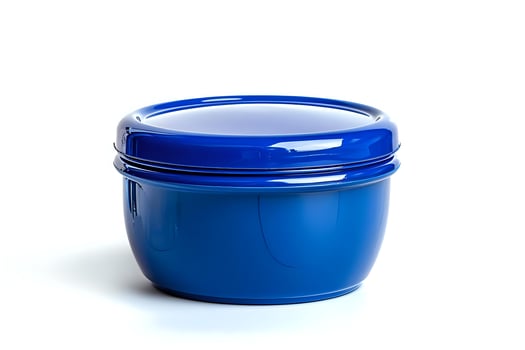 Discover the Versatility of a Blue Plastic Food Storage Container. Ideal for Storing Leftovers and Snacks, Enhancing Kitchen Organization and Daily Meal Prep Efficiency. photo