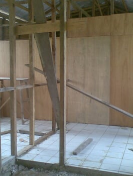 Witness the progress of our wooden house construction photo