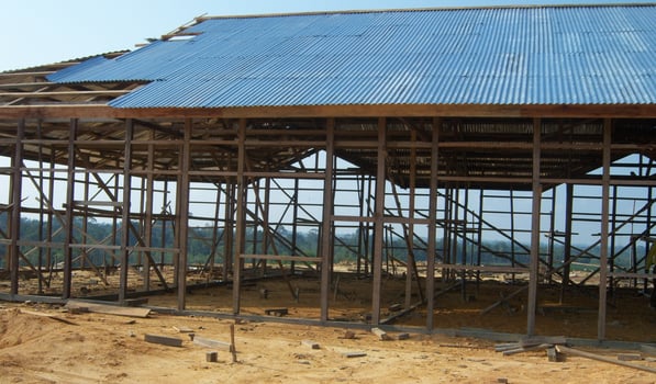 Progress of our wooden house construction photo