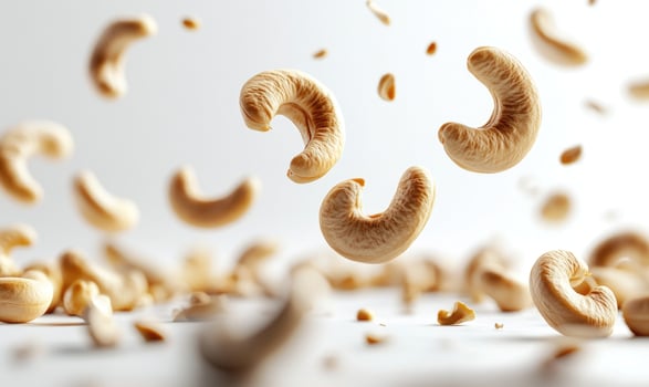 cashew nuts falling from the sky photo