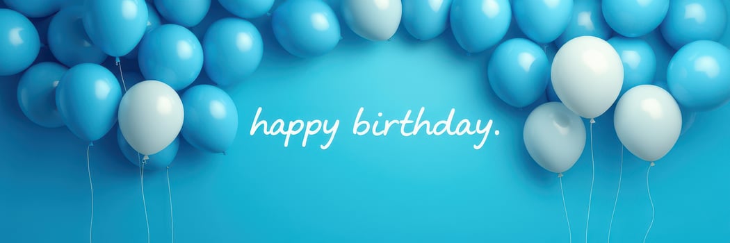 Decorated balloons create a cheerful atmosphere for a special birthday celebration indoors photo