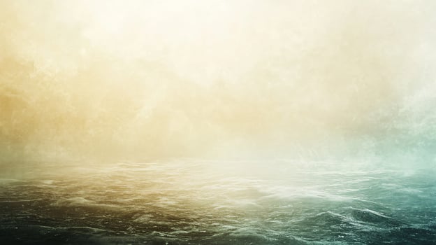 A blurry image of a body of water with a cloudy sky in the background photo