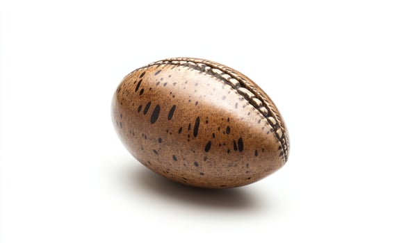 A brown and white object with a black stripe photo