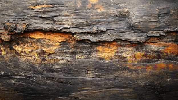 A rough, weathered piece of wood with a brownish-orange hue photo