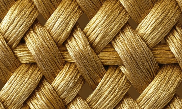 A gold colored piece of fabric with a gold colored pattern photo